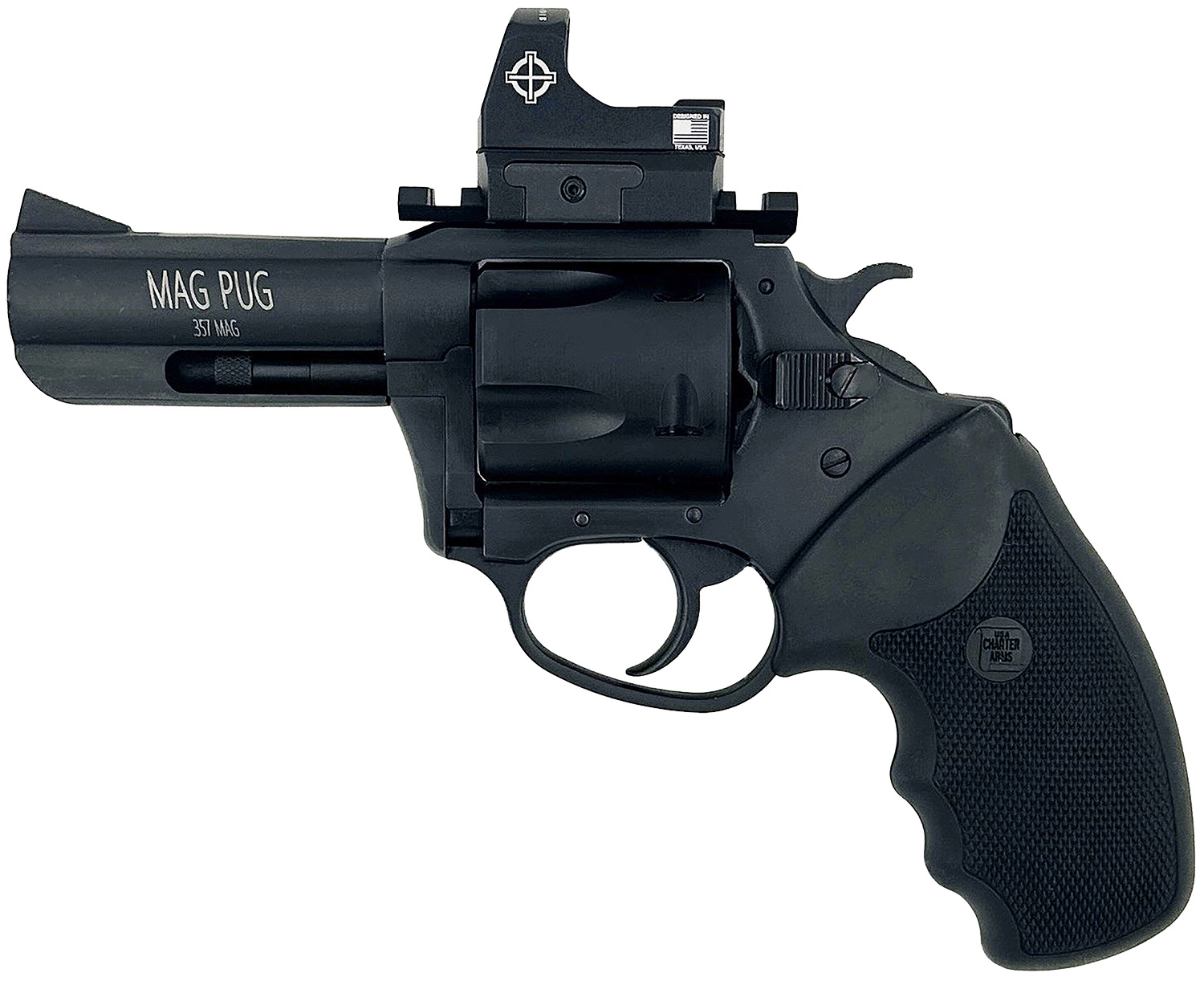 Charter Arms MAG PUG 357M BLK 5RD 3" REDDOT