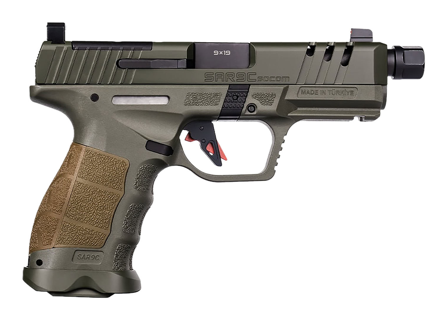 SAR Firearms SAR9 SOCOM CPT 9MM ODG 4.5" TB