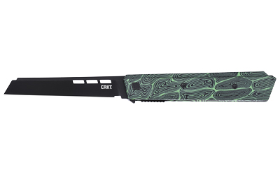 CRKT ZEPHYR 3.22" PLAIN EDGE GRN/WHT
