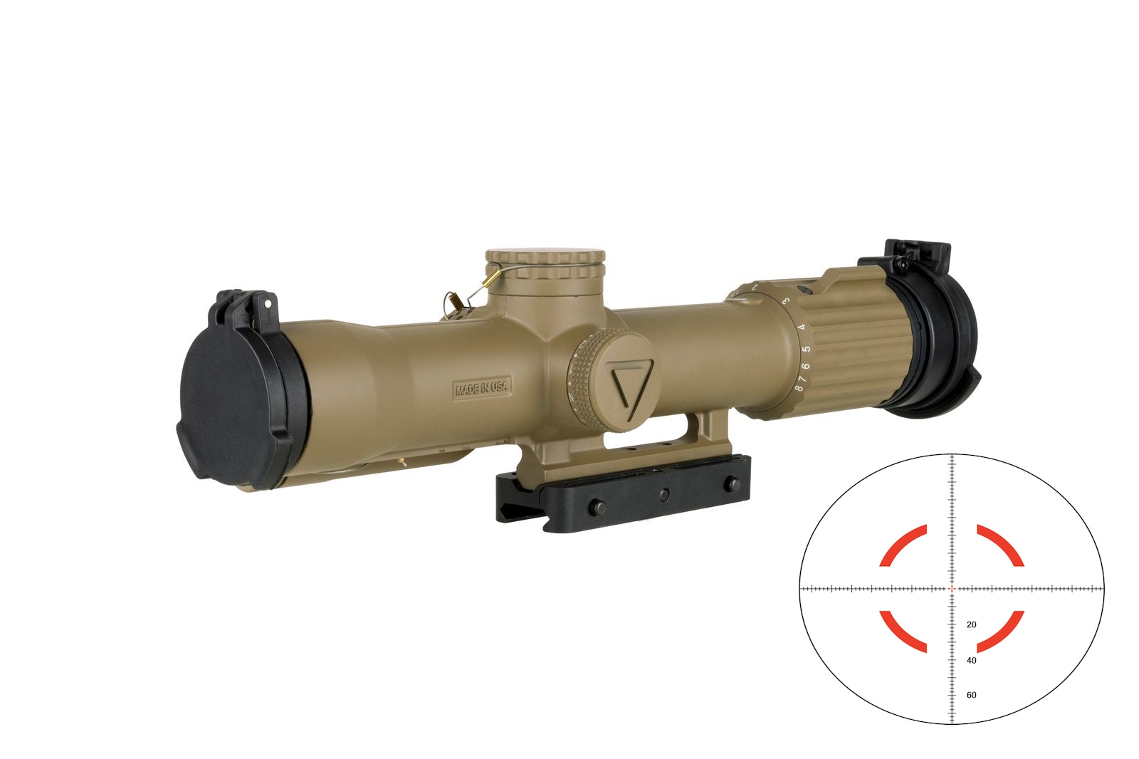 Trijicon VCOG 1-8X28 RD MOA FDE QLOC