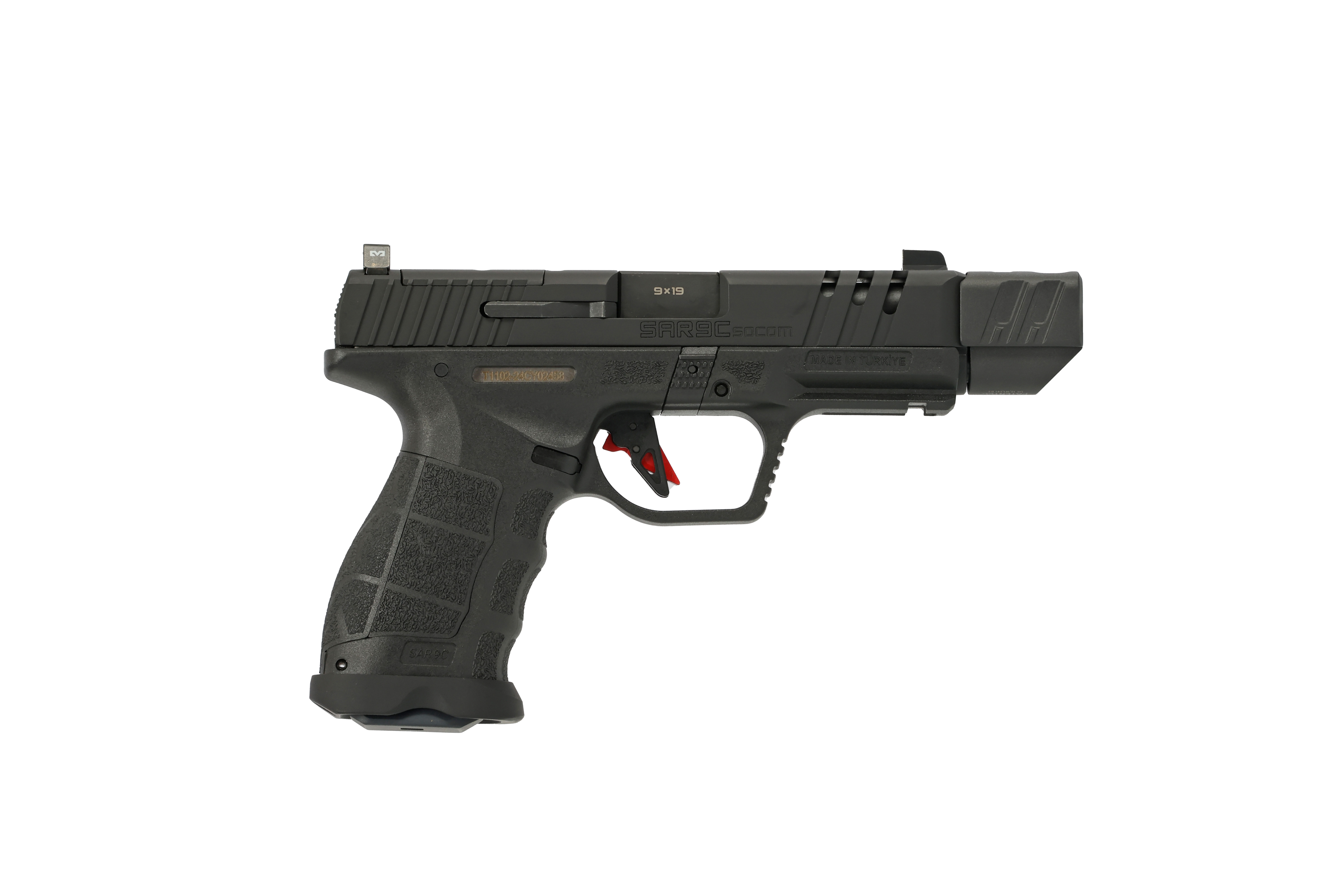 SAR Firearms SOCOM CPT COMP 9MM BLK 4.5"